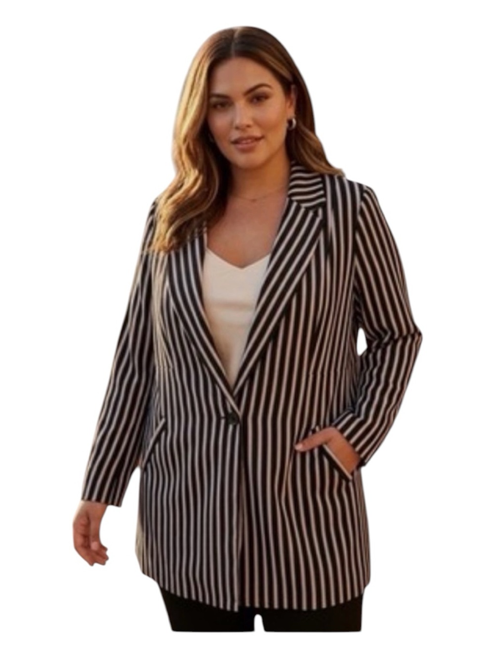 Torrid Studio Crepe Boyfriend Longline Blazer Size 5X